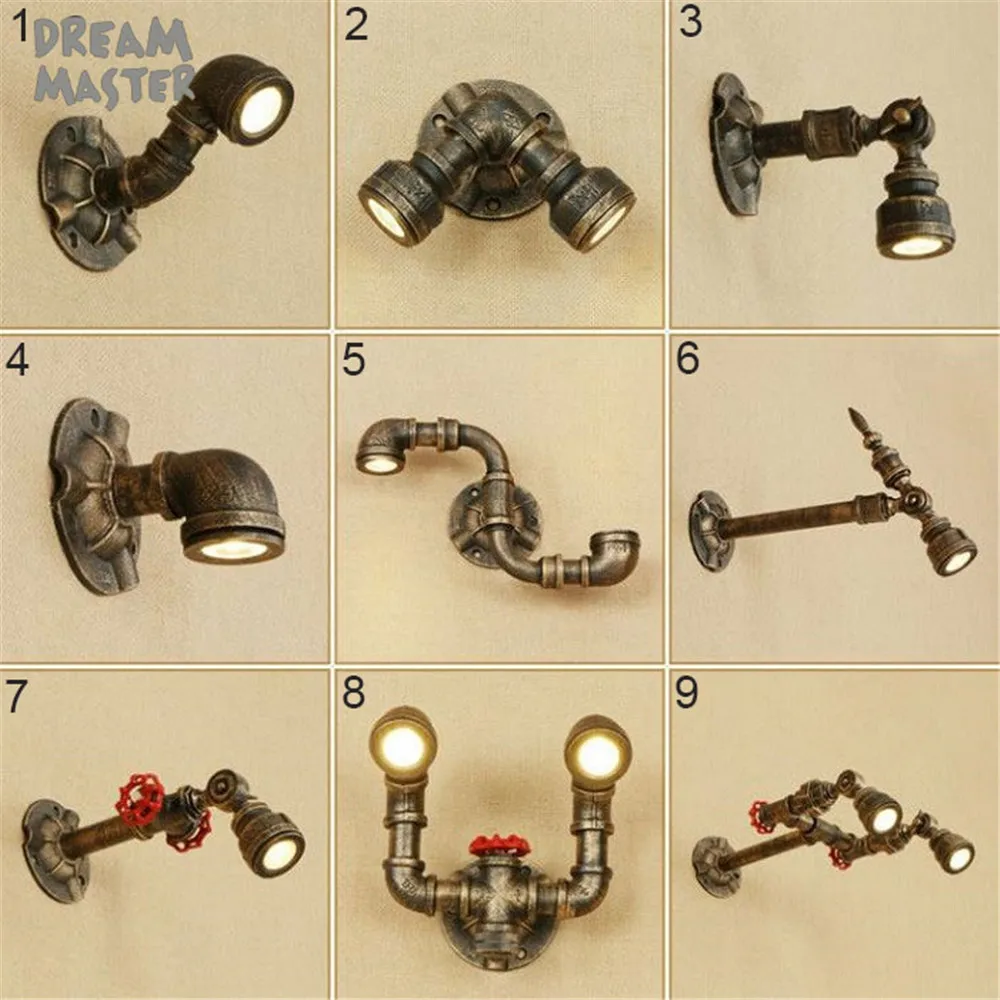 

5W 10W lampada LED iron wall light adjustable pipe decor LED wall lamp art gallary picture lamp applique murale luminaire