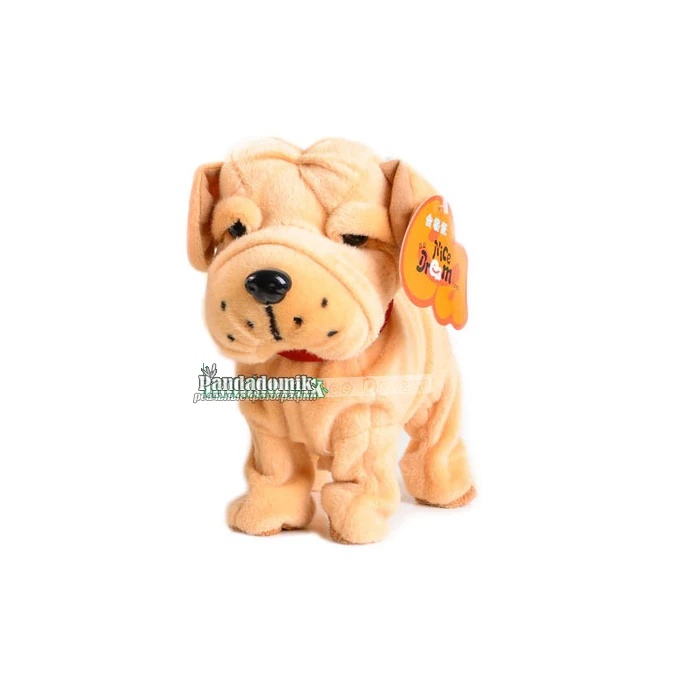 Электронная собака интерактивная игрушка контроль звука собака Мягкая куколка детская игрушка Плюшевая Кукла игрушки для собак для детей - Цвет: 2 shar pei