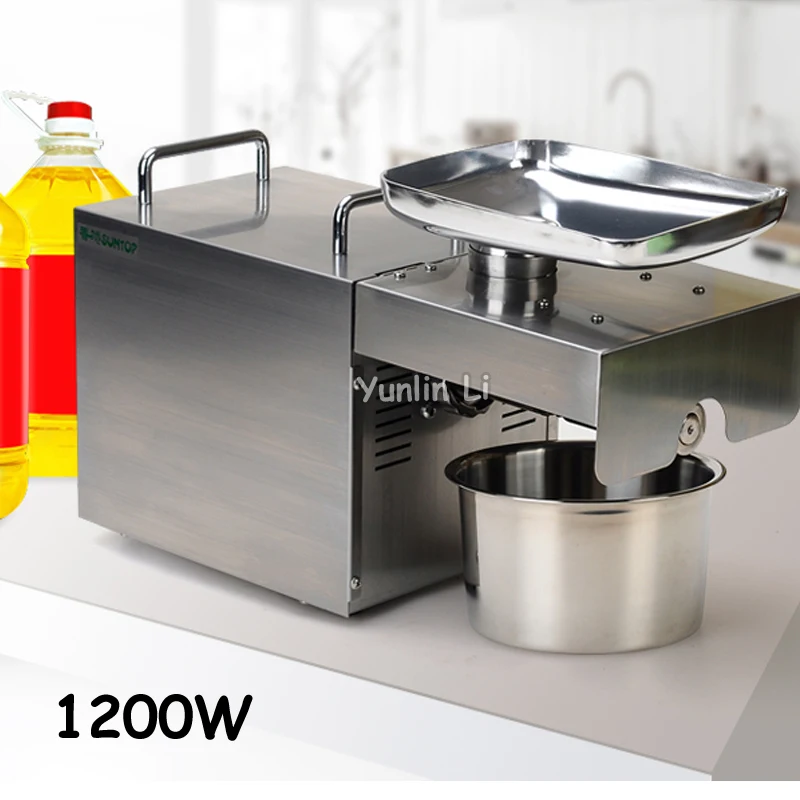 Electric Nuts Seeds Oil Presser Stainless Steel Oil Extraction