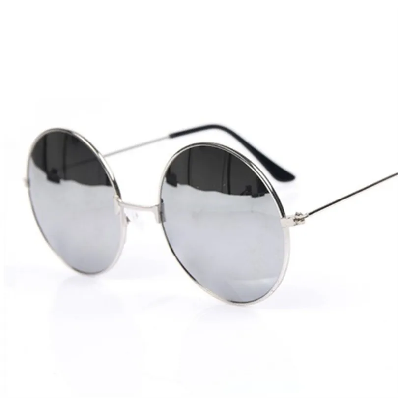 Mirrored Retro Round Sunglasses Men Women Brand Designer Female Male Sun Glasses Men's Women's Vintage Glasses