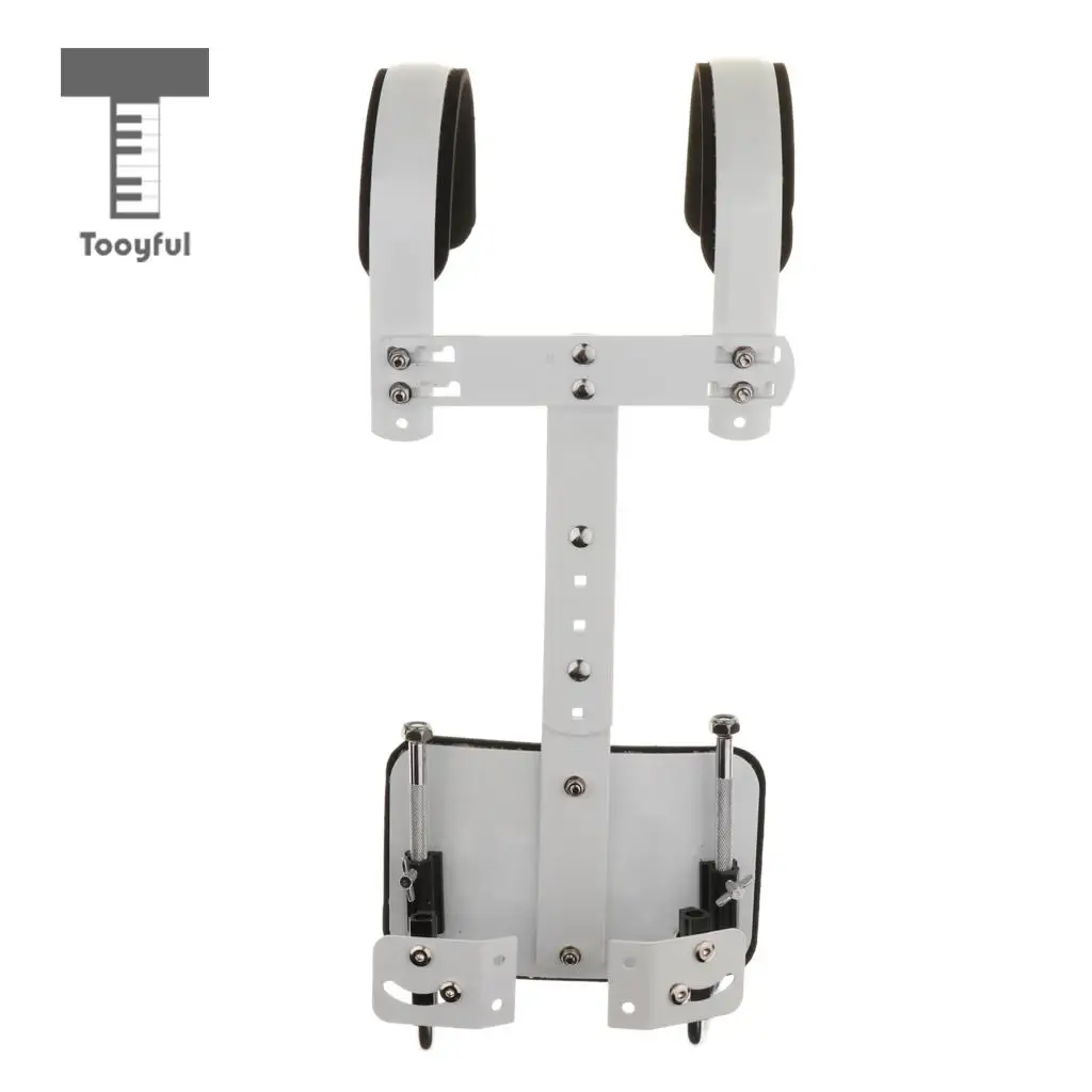 Tooyful Adjustable Aluminium Alloy Marching Small Snare Drum Carrier Holder for Drummer Percussion Accessory