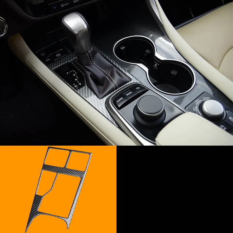 

lsrtw2017 carbon fiber car gear panel trim for lexus rx200t rx350 rx450h 2015 2016 2017 2018 AL20