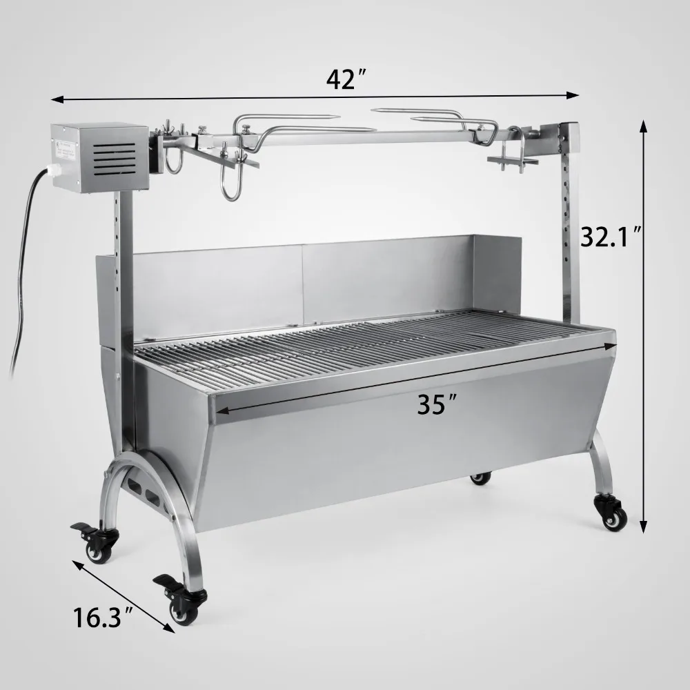 132 фунтов подшипник ягненка ростер с вертелом с электромотором гриль Rotisserie вертел