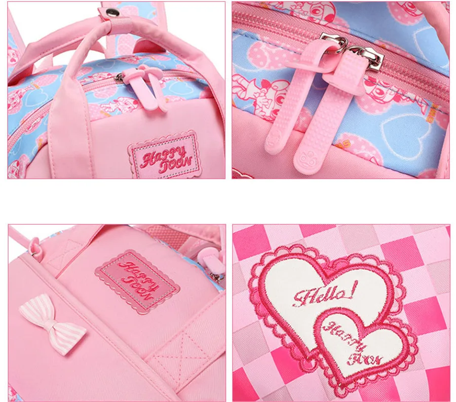 Ruipai новый для милых девочек Школьный рюкзак мультфильм печати водонепроницаемые школьные сумки для девочек дышащие подростков рюкзак