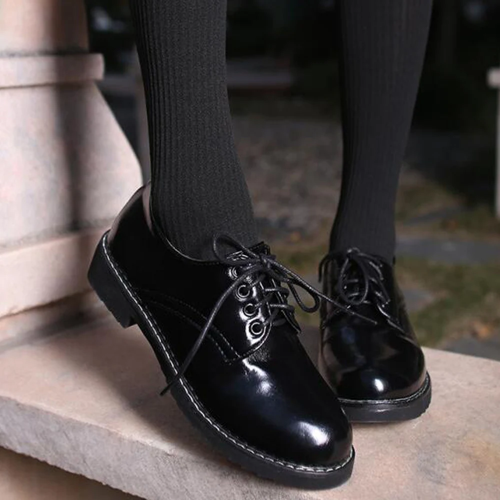 Mädchen Schuluniform Schuhe für Werbeaktion Mädchen