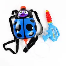 Children Kids Water Spray Blaster Toy Pumping Pull With Backpack For Summer Beach Random Color