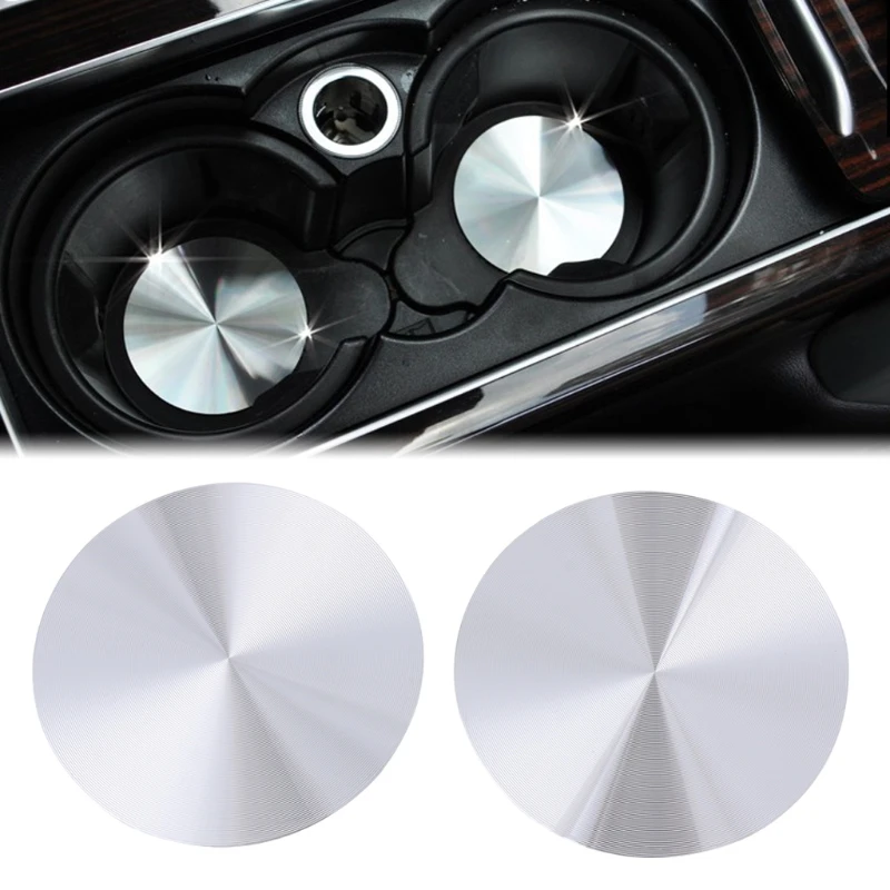 

2pcs New Cup Holder Cover Mat Trim For Range Rover Sport Vogue Discovery Universal