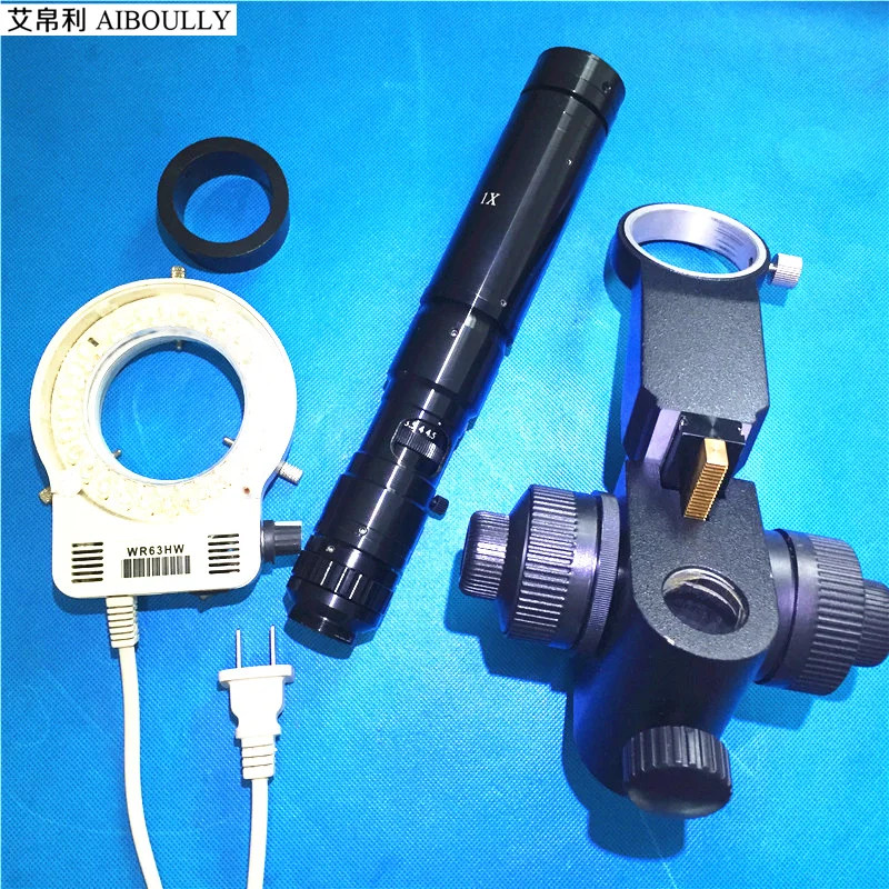 

Scaling for Electron Microscopy 0745 Lens With Caliper Monocular Microscope with Thickness Adjustment Bracket LED Ring Light
