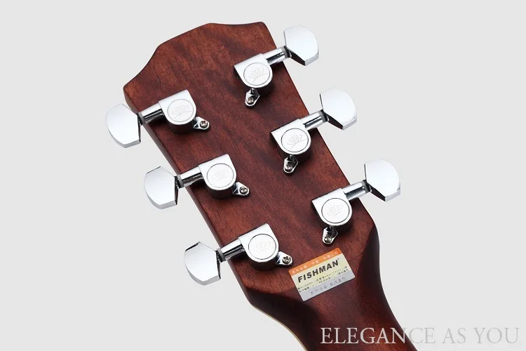 Акустическая гитара из дерева Ingerman Spruce, 41 дюймов, звукосниматель, плоская вершина, гиар, цельный верх, разрезная гитара, Fingerstyle, народная гитара