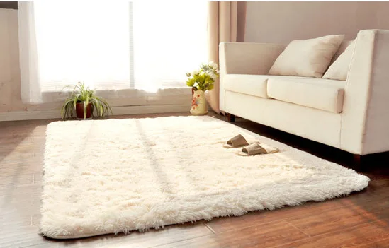 LOUTASI мягкий мохнатый ковер для гостиной, дома, теплые плюшевые напольные коврики, пушистые коврики для детской комнаты, коврик из искусственного меха, коврики для гостиной - Цвет: White