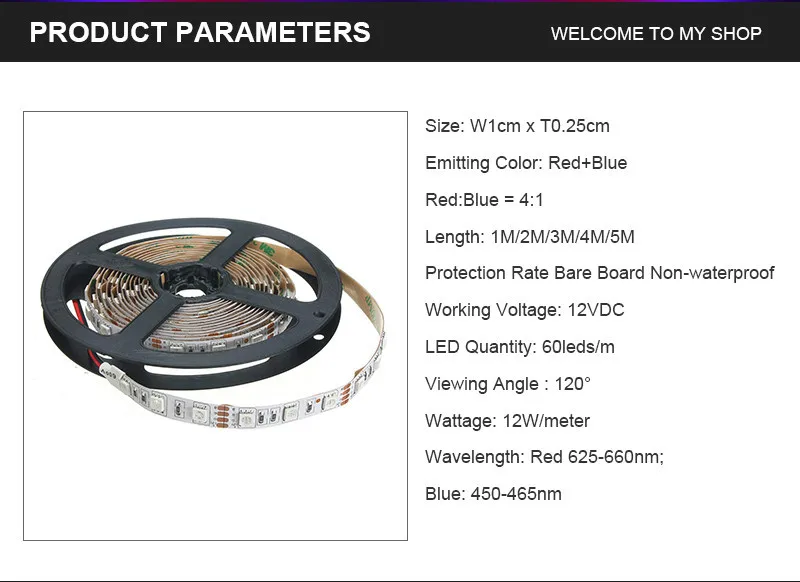 led strip light 4 red 1 blue 2