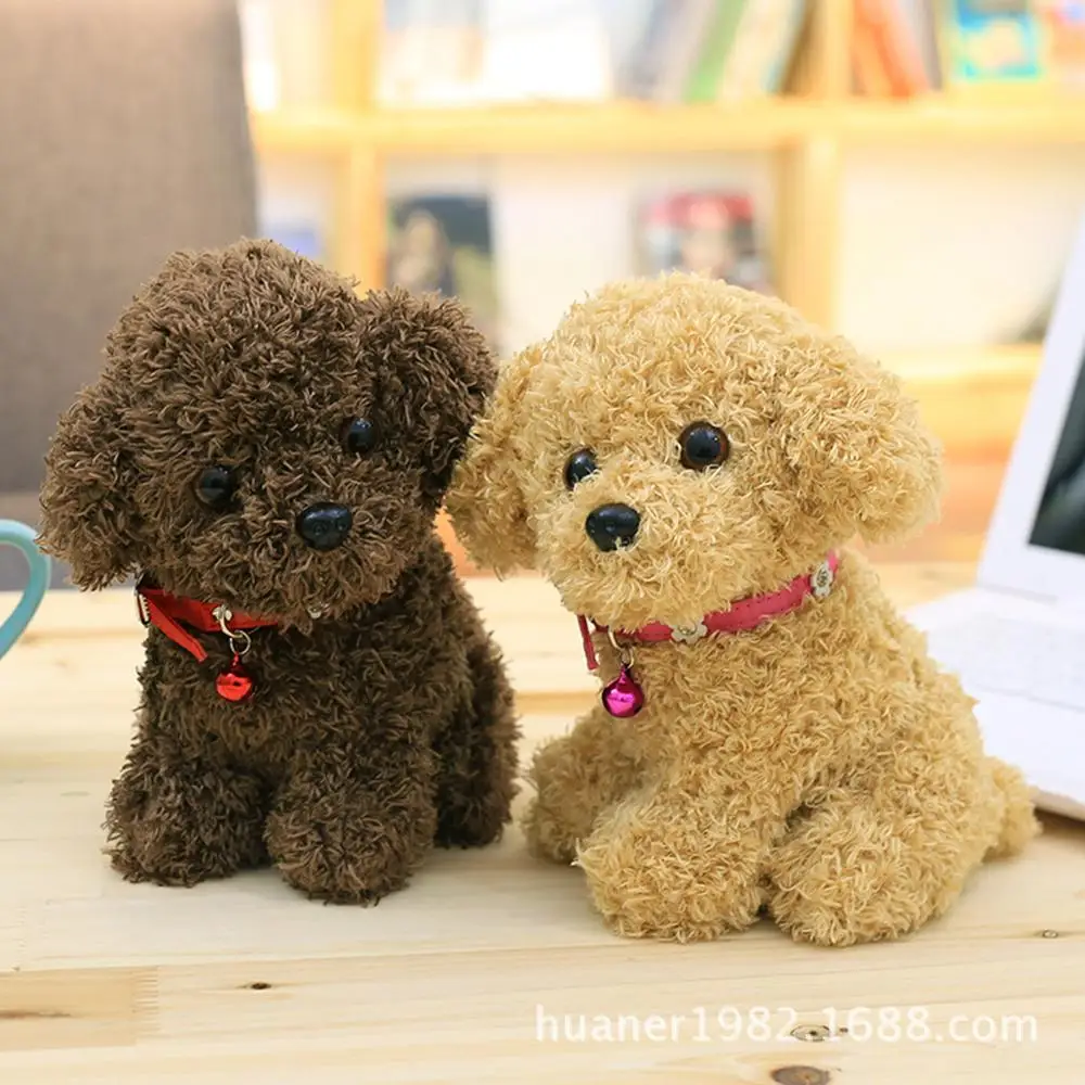 22 Cm Simulasi Teddy Anjing Boneka Pudel Lucu Mewah Mainan Hewan