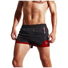 Мужские пляжные брюки быстросохнущие шорты для серфинга сетчатая подкладка Лоскутные плавательные шорты мужские спортивные трусы