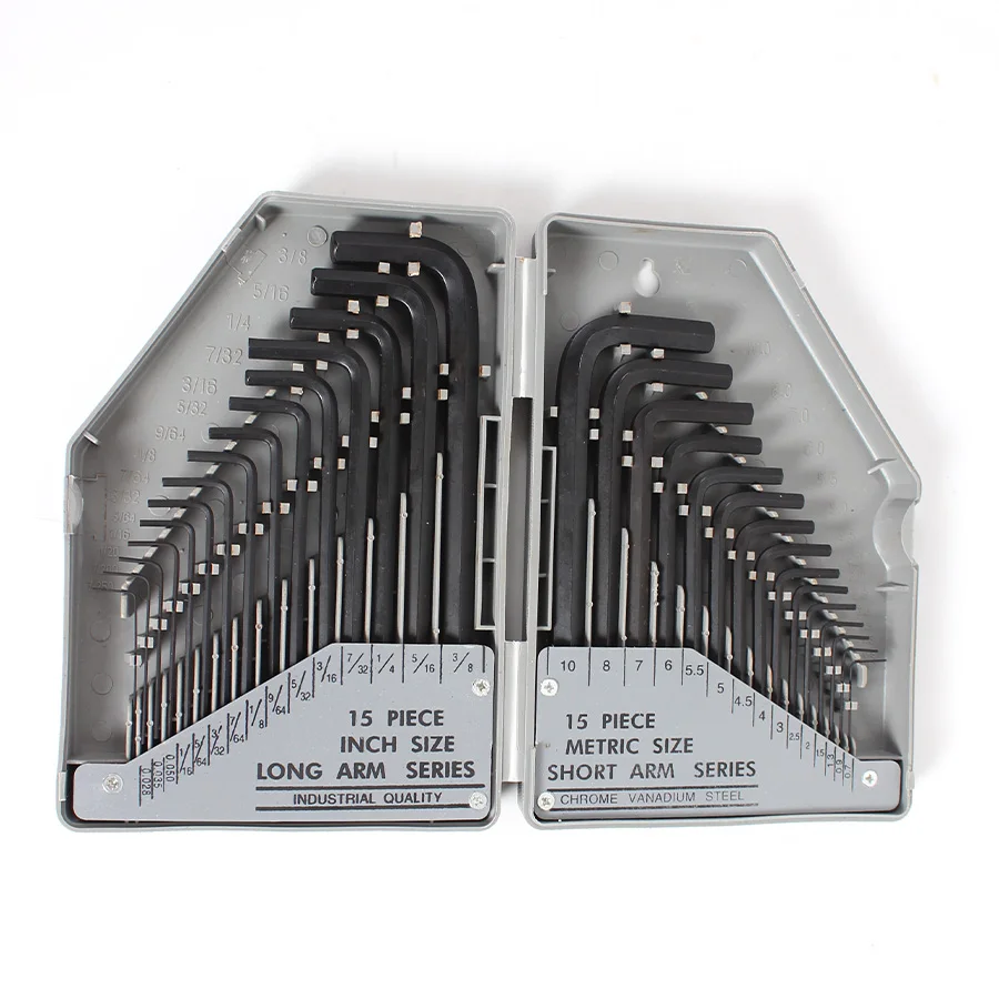 

30pcs/set Allen Wrench Hex Key Set Long Short Arm with Case