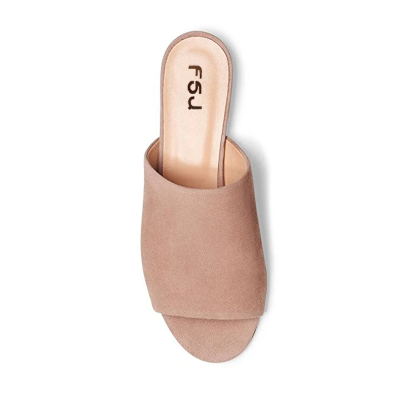 Chucky Aire Al Verano Fsj Beige Suave Inverno Mujer fsj02 Zapatillas Libre Talón Gamuza 33 Abierta Chinelos Fsj01 Artesanía Bajo Zapatos Punta Negro Niñas wzqXqd6Zn