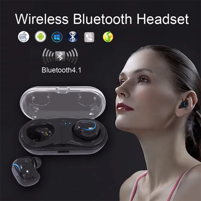 Bluetooth наушники HBQ Q18 tws беспроводные наушники мини спортивные наушники-капельки HiFi гарнитура с HD микрофоном для xiaomi huawei телефон pk Q32 x2t