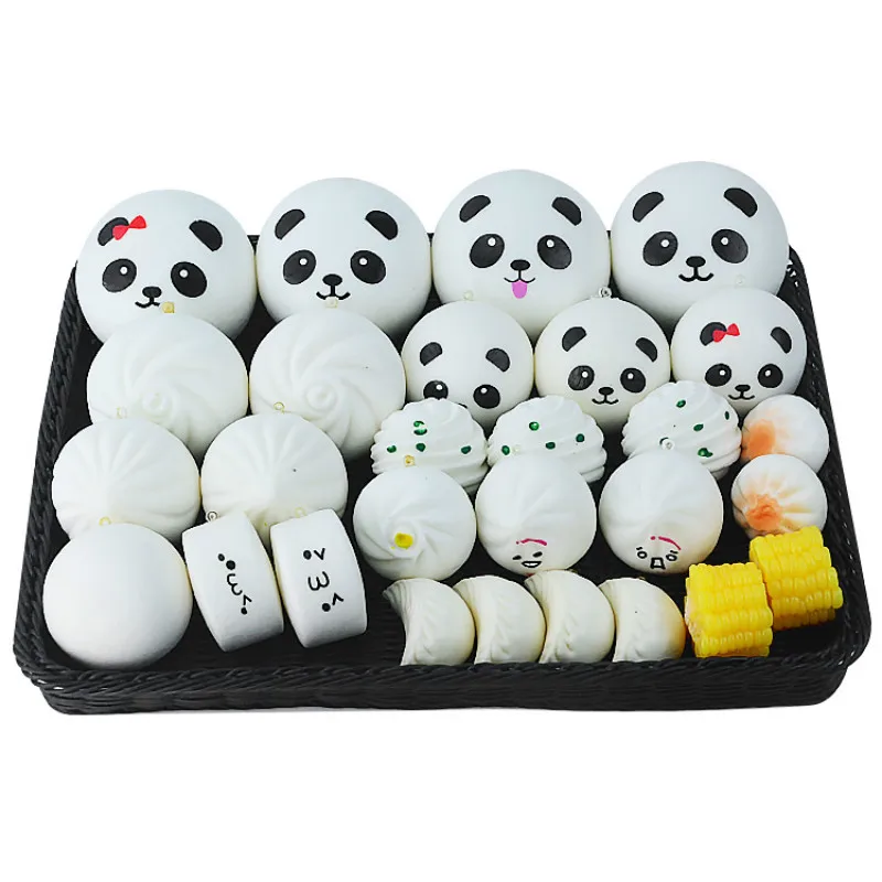 

Artificial Foods fake steamed bread simulation exquisite rolls bread Bun Dumpling model props supplies 11pcs/set