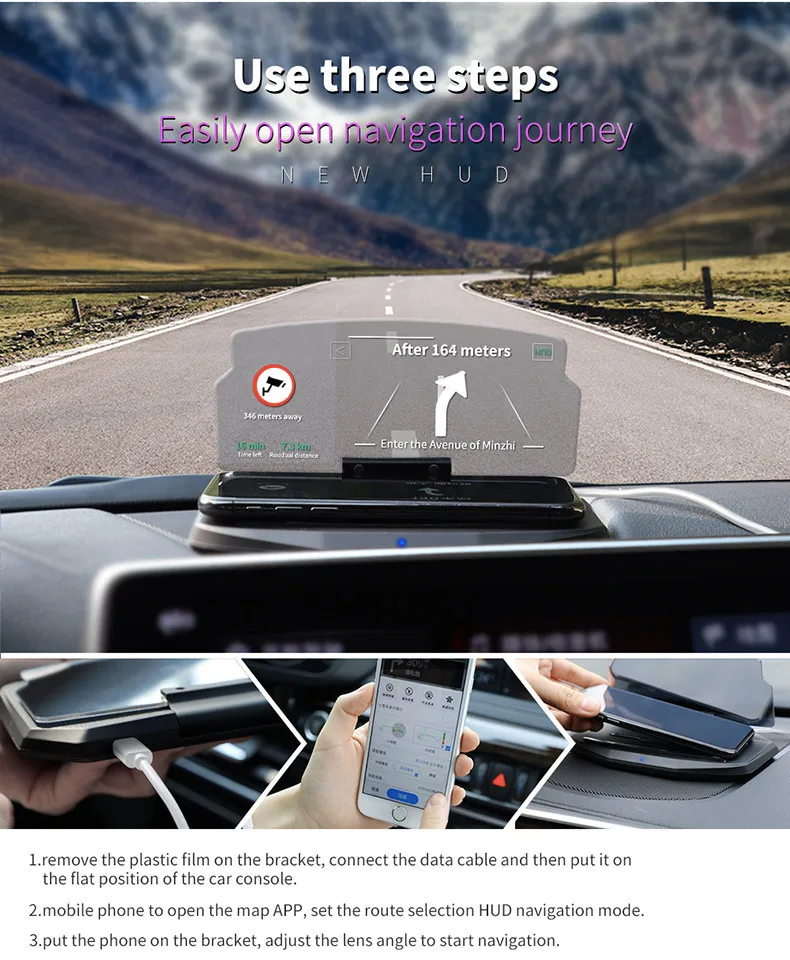 2 в 1 HUD автомобильное беспроводное зарядное устройство Автомобильный мобильный телефон gps навигационный Держатель подставка проектор кронштейн поддержка QI Быстрая зарядка