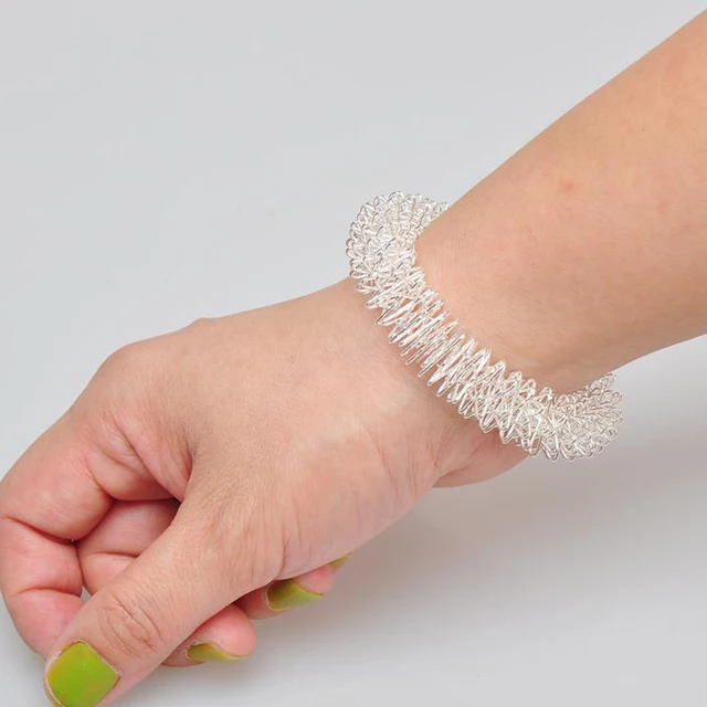 Peneede Spring Spiky Fidget Bracelet Autism Anxiety Hand Stress Peneede Spring Spiky Fidget Bracelet Autism Anxiety Hand Stress Relief Sensory Toy Acupressure