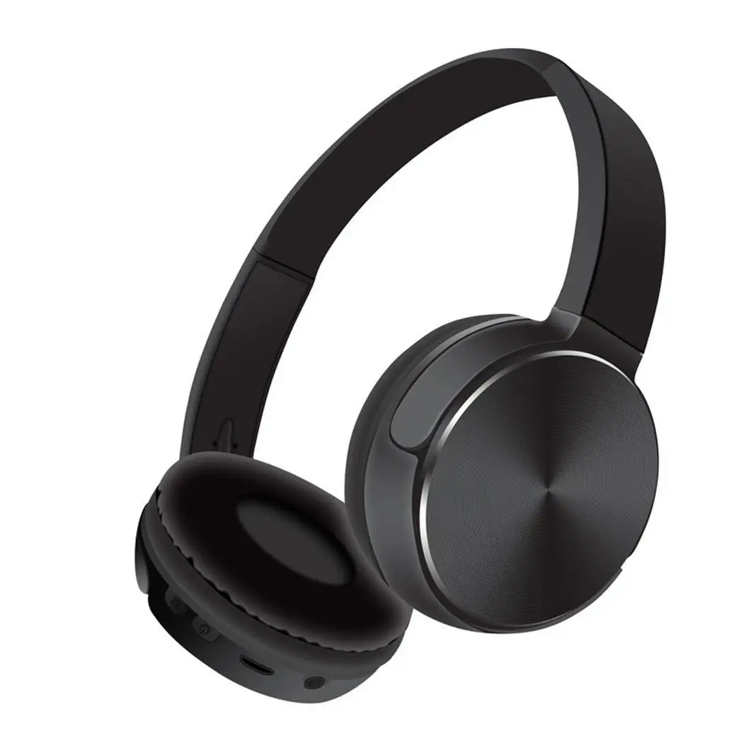Беспроводная Bluetooth повязка на голову, наушники, Накладные наушники, регулируемая стерео Повседневная 32 гарнитура, 6h 1205dB 20-22000Hz 10m - Цвет: black