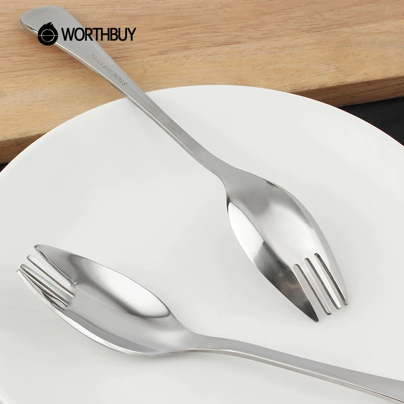 WORTHBUY 2 шт./компл. Многофункциональный ужин ложка фруктовый салат вилка