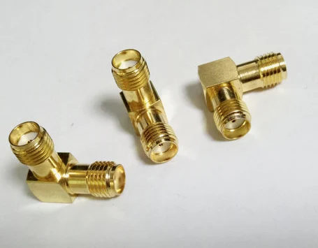 

20pcs brass SMA Female to SMA Female Right Angle adapter connector