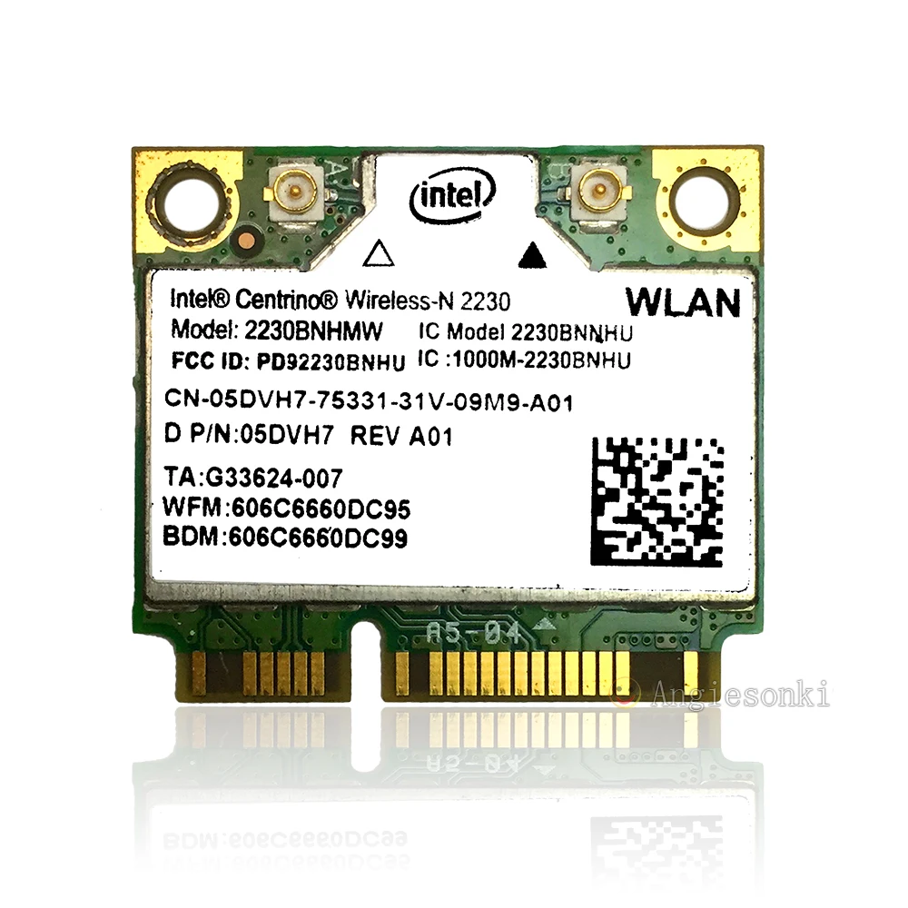 2230BNHMW Беспроводная-N 2230 300 Мбит/с PCI-E BT 4 0 + WIFI карта для Centrino Dell Inspiron 15Z 7720 M17X 14 5DVH7 13z