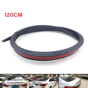 

1.2M Carbon Fiber Color Car Trunk Spoiler Rear Wing Lip Trim Sticker Kit High Quality Flexible and Durable PU Material