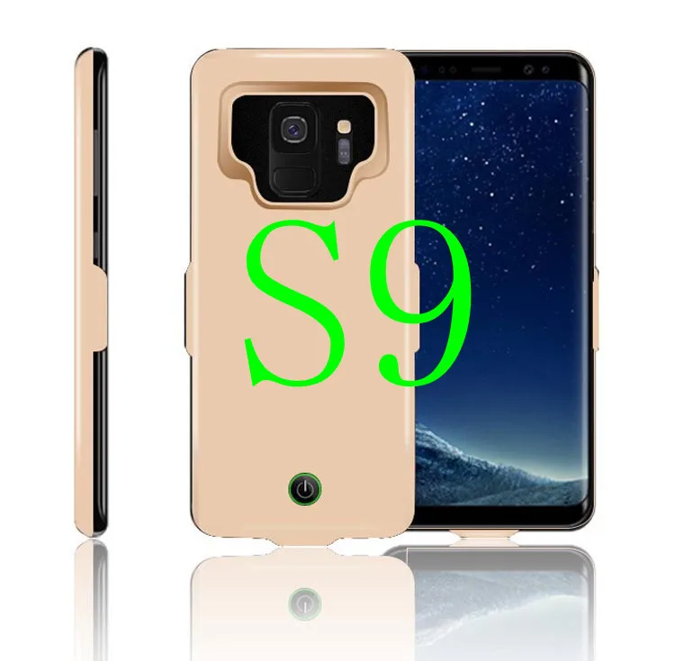 Чехол для зарядки аккумулятора для samsung Galaxy S8, S9 Plus, Note 9, A8 Plus,, чехол для зарядного устройства, запасная упаковка, внешний аккумулятор, чехол, Capa - Цвет: S9-Gold