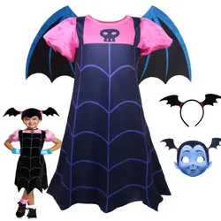 Новое платье для маленьких девочек Vampirina jojo swia vestidos, Рождественский костюм принцессы для детей, детская одежда, Детские платья для