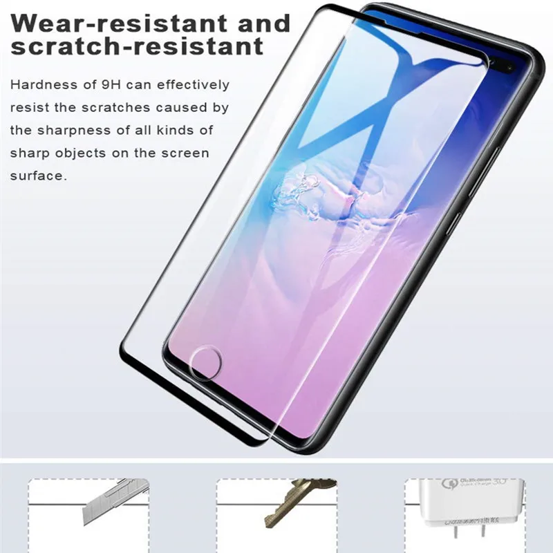 9H закаленное стекло для Samsung Galaxy S10 plus S10e защитное пленка|Защитные стёкла и плёнки|