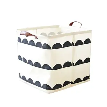 

1 Pc Storage Basket Portable Waterproof Cotton Linen Sundries Holder for Home