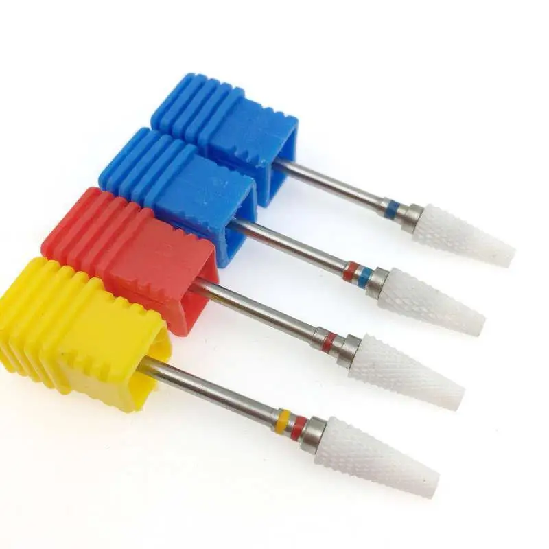 

1pc Ceramic Cone Nail Drill Bit Mills Cutter Electric Manicure Drill Machine Device Accessory Remover Gel Nail File Tools