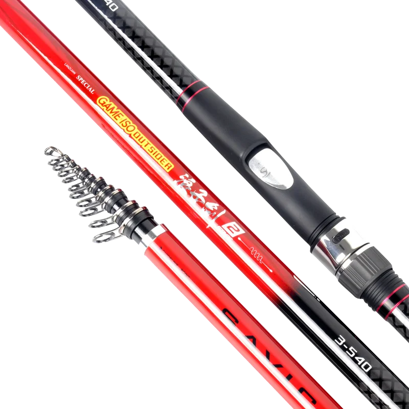 Luxury Top Quality Super Hard Rock Fishing Rod Telescopic Power Ultra