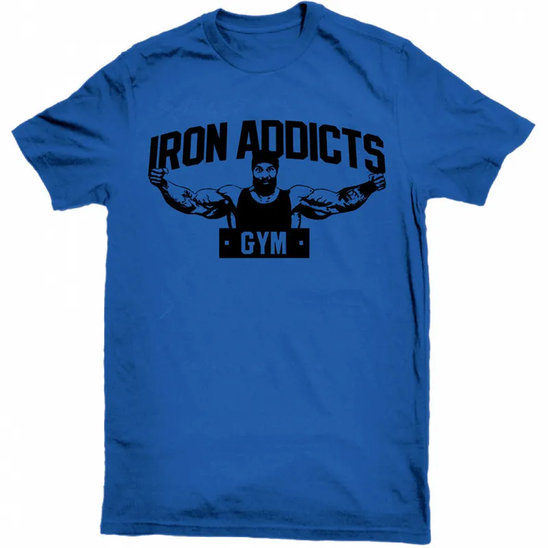Iron Addicts Men's Gym & Workout T Shirt Men's Fitness Apparel, Men's