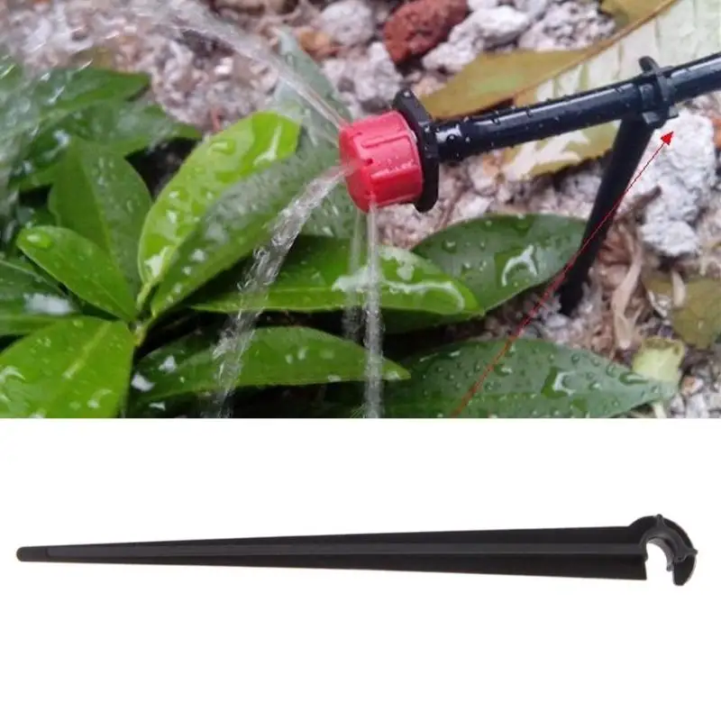 50pcs Garden Hose Holder hose bracket Plastic Hook Fixed Stems Support Holder for 4/7mm Drip Irrigation Watering system