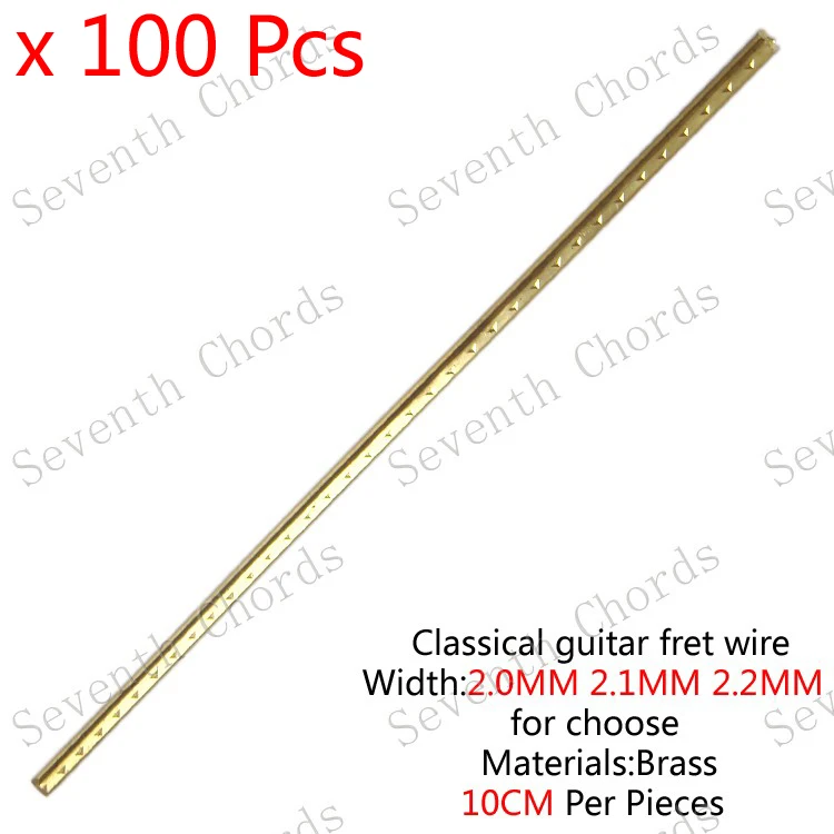 100 Pcs/Lot Brass Classical guitar fret wire length 10cm per piece