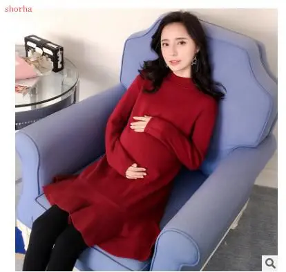 Maternity dress winter spring solid long sleeve dress Breastfeeding dresses Nursing clothes Pregnant Women maternity clothes