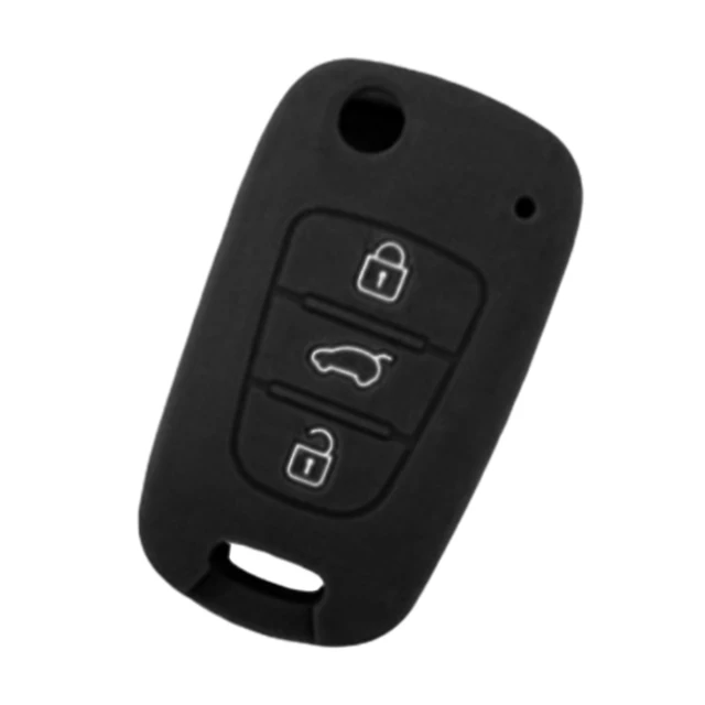 CAR-partment 3 Buttons Silicone Car Key Cover Case For Kia RIO K2 K5 Sportage Sorento For Hyundai i20 i30 i35 iX20 Solaris Verna -