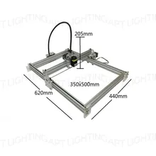 DIY 10000mw 10w large engrave carve machine 350 * 500mm laser engraving carving machine laser printer brands advanced toys