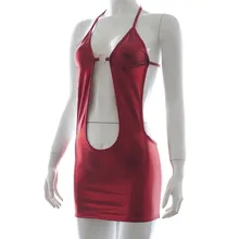 2016 Sexy Lingerie Backless Exotic SM Leather Costume Lingerie Night Club Dance Stage Costume font b