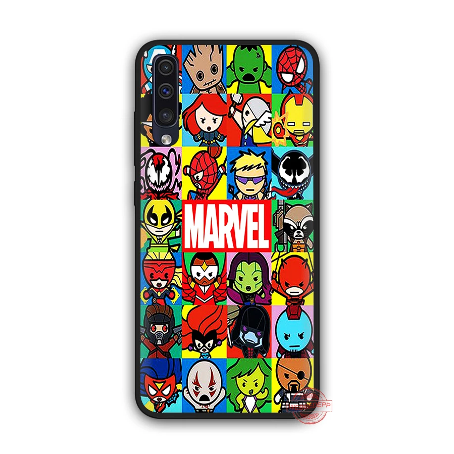 WEBBEDEPP класса люкс с логотипом комиксов Marvel мягкий чехол для телефона для samsung A50s A40s A30s A20s A10s A60 A70 M10 M20 M30 M40 чехол s - Цвет: 7