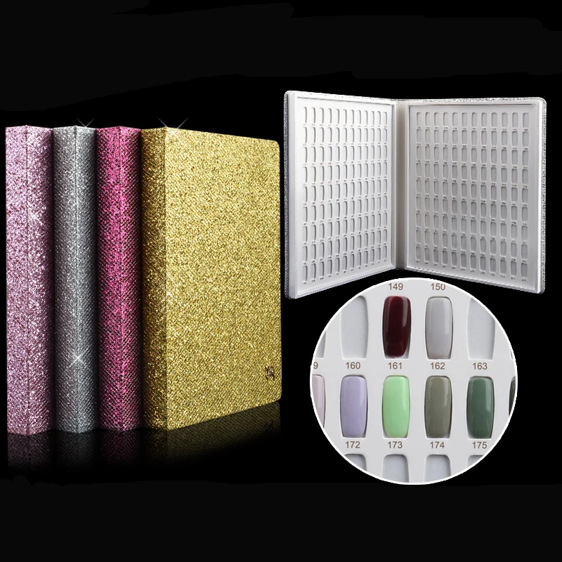 

2017 Newest 216 Colors Nail Gel Polish Display Book Chart & Natural Manicure Nail Art Salon Equipment