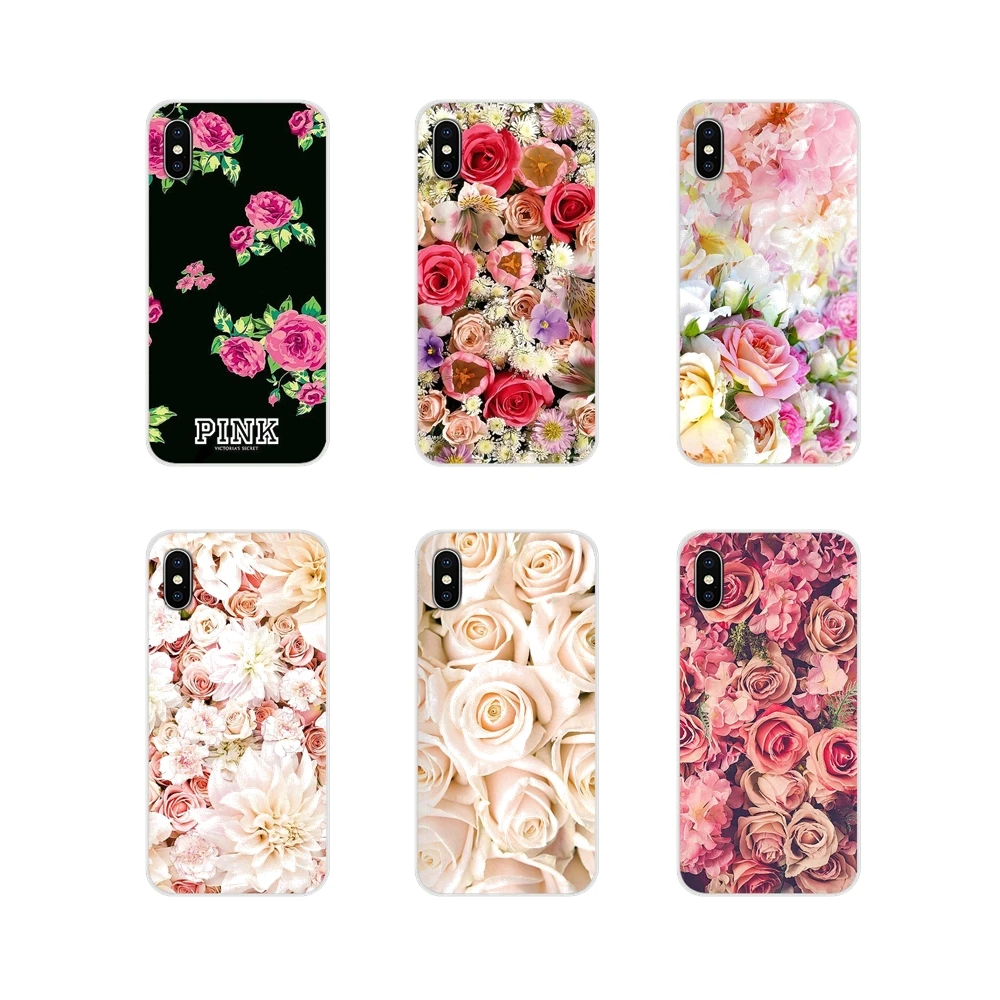 Розовые розы Букет свежий для LG G3 G4 мини G5 G6 G7 Q6 Q7 Q8 Q9 V10 V20 V30 X Мощность 2 3 K10 K4 K8 2017