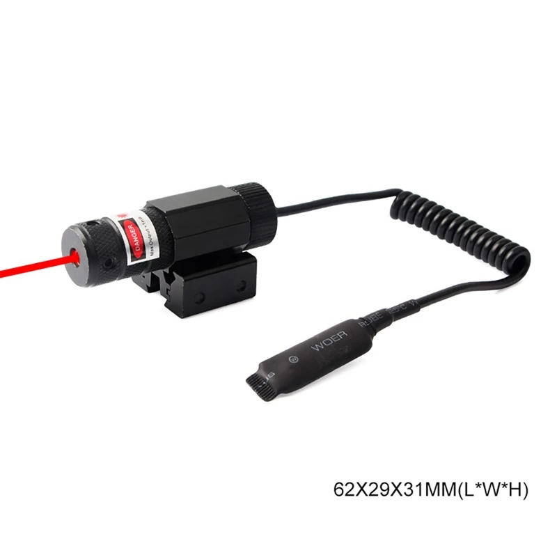 

Tactical Red Dot Mini Red Laser Sight With Tail Switch Scope Pistol Lengthen Rat Tail Hunting tool Optics Rail Laser