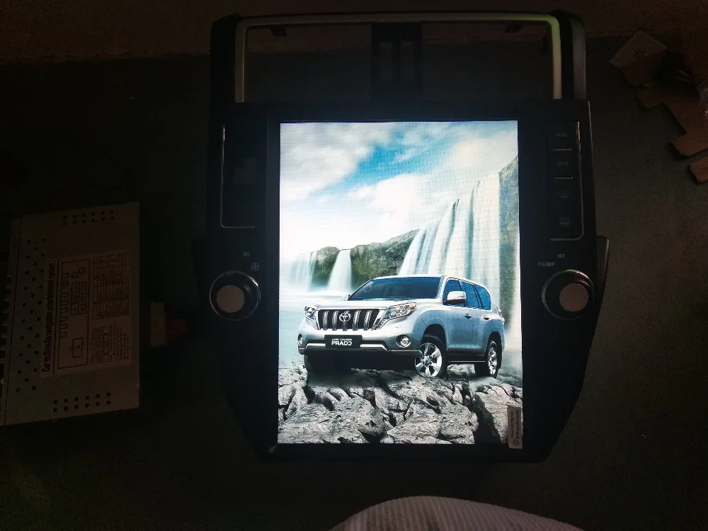 12,1 ''tesla стиль Android 8,1 автомобильный dvd-плеер gps навигация для Toyota Land Cruiser Prado 2010 2011 2012 2013 PX6 CARPLAY
