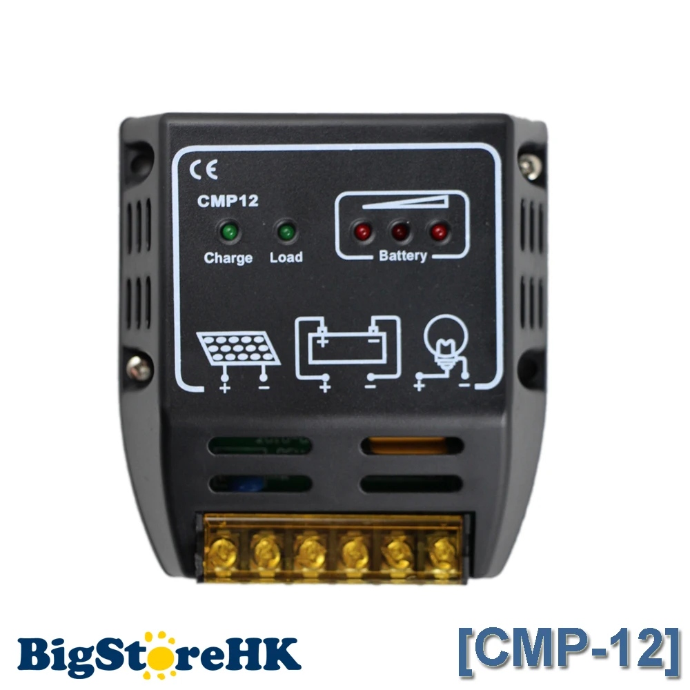

10A Solar Charge Controller LED CMP12 12V 24V 240W Solar Cells Panel Charger Controller Power Regulator 12/24V controler charger