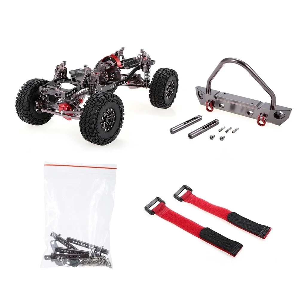 

RC Racing Car Aluminum Metal and Carbon Frame for SCX10 RC Car 1/10 313mm Wheelbase Vehicle Crawler Cars Parts