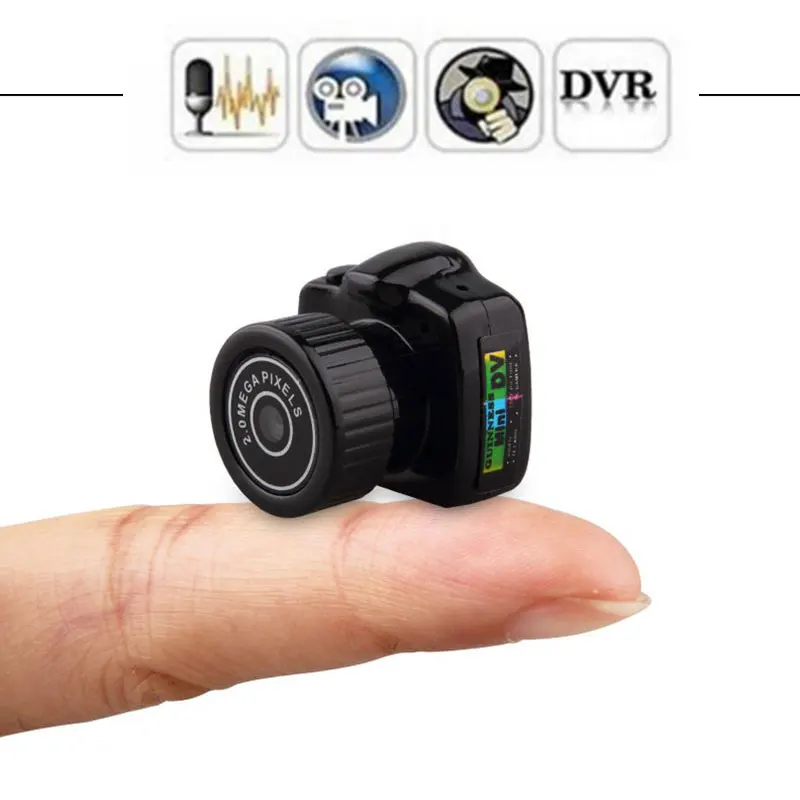 Koop Tiny Mini Camera HD Video Audio Recorder Webcam Y2000 Camcorder Kleine DV DVR Beveiliging Secret Nanny Auto Sport Micro Cam met Mic