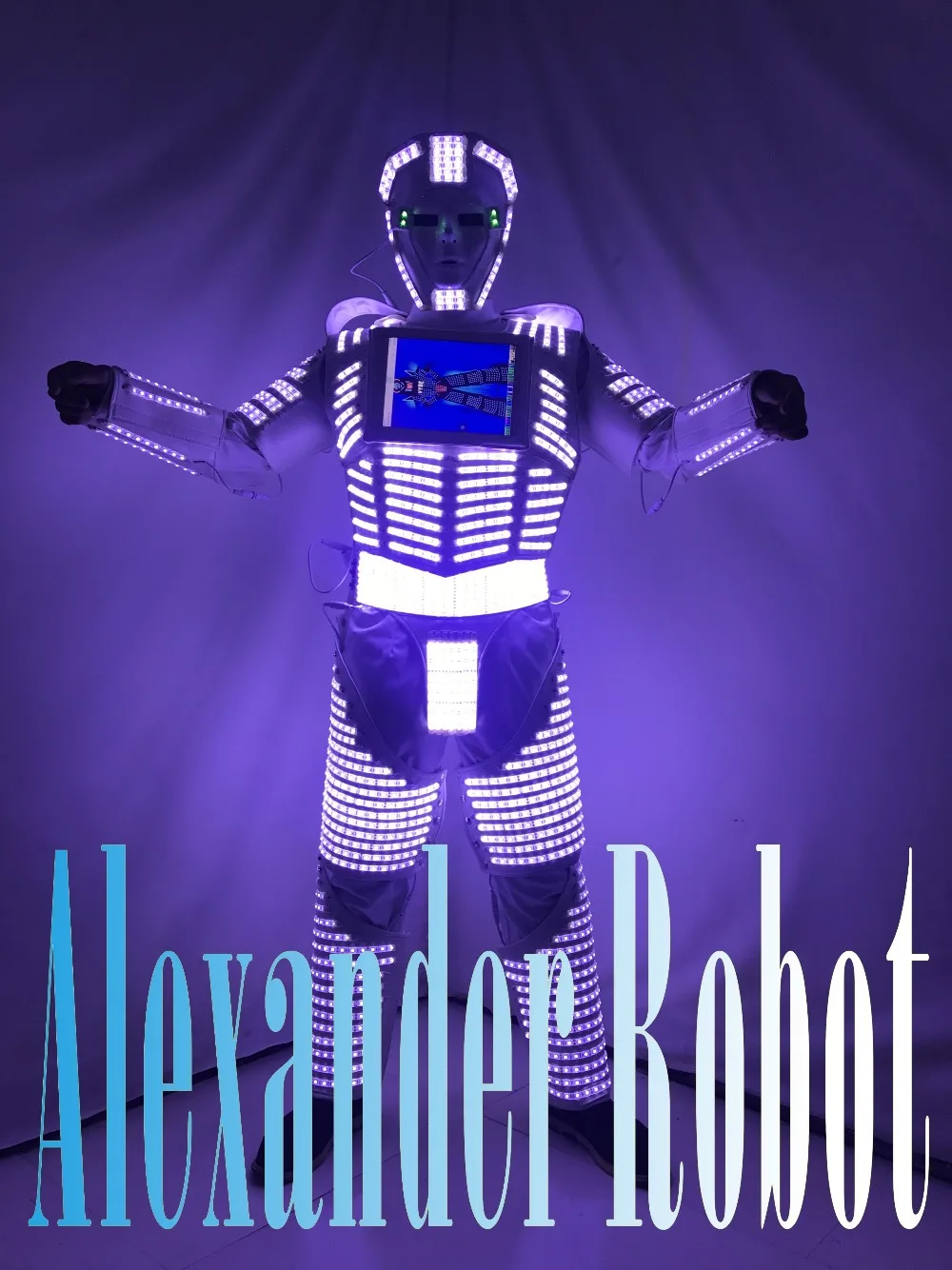 Buy LED robot Costume / LED Clothing / Light suits